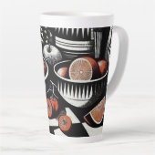 geometrisch aardewerk latte mok (Rechterhoek)