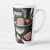 geometrisch aardewerk latte mok (Rechts)