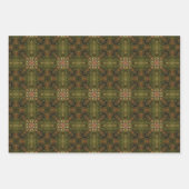 Geometrisch aardpatroon nr. 4 inpakpapier vel (Voorkant 3)