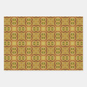 Geometrisch aardpatroon nr. 5 inpakpapier vel (Voorkant 2)