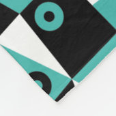 Geometrisch Abstract 030919 - Groen Zee Fleece Deken (Hoek)