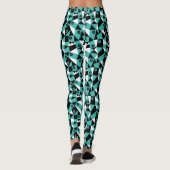 Geometrisch Abstract 030919 - Groen Zee Leggings (Achterkant)