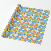 Geometrisch  Abstract achtergrondontwerp Cadeaupapier (Uitgerold)