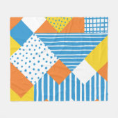 Geometrisch  Abstract achtergrondontwerp Fleece Deken (Voorkant (Horizontaal))