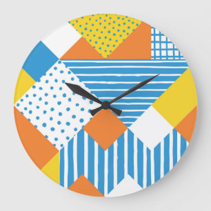 Geometrisch  Abstract achtergrondontwerp Grote Klok