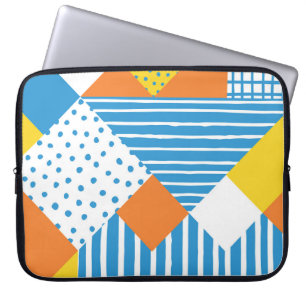 Geometrisch  Abstract achtergrondontwerp Laptop Sleeve