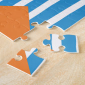 Geometrisch  Abstract achtergrondontwerp Legpuzzel (Zijkant)