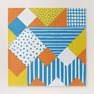 Geometrisch Abstract achtergrondontwerp Legpuzzel