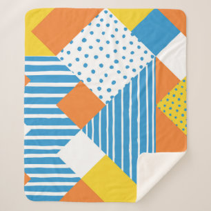 Geometrisch  Abstract achtergrondontwerp Sherpa Deken