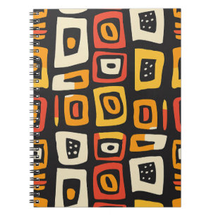 geometrisch Abstract afrikaans patroon Notitieboek