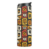 geometrisch Abstract afrikaans patroon Thermosbeker (Gedraaid links)
