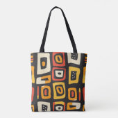 geometrisch Abstract afrikaans patroon Tote Bag (Achterkant)