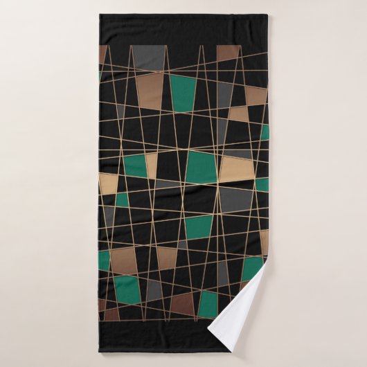 Geometrisch, abstract badhanddoek (Badhanddoek)