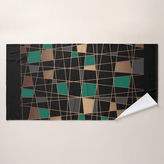 Geometrisch, abstract badhanddoek (Badhanddoek)