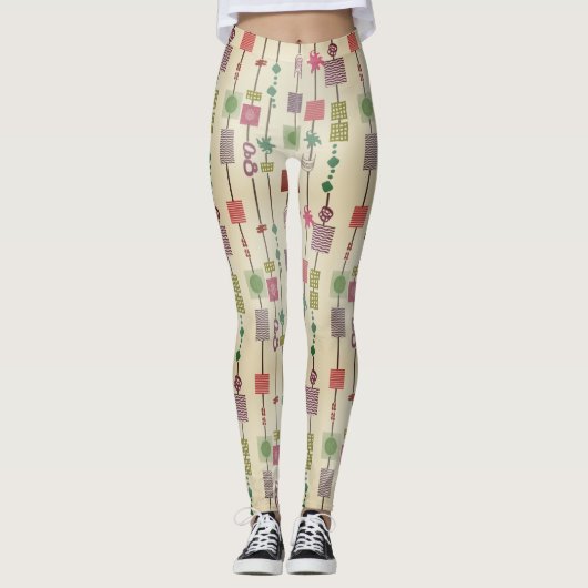geometrisch abstract bauhaus leggings (Voorkant)