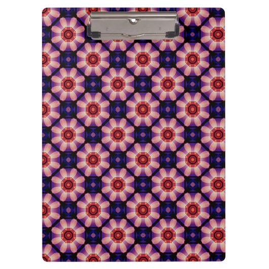 Geometrisch Abstract Bloemmotief Klembord (Voorkant)