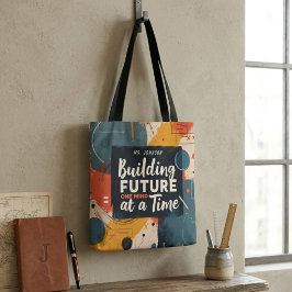 Geometrisch Abstract Bouwen Toekomstige Leraar Gif Tote Bag