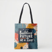 Geometrisch Abstract Bouwen Toekomstige Leraar Gif Tote Bag (Voorkant)
