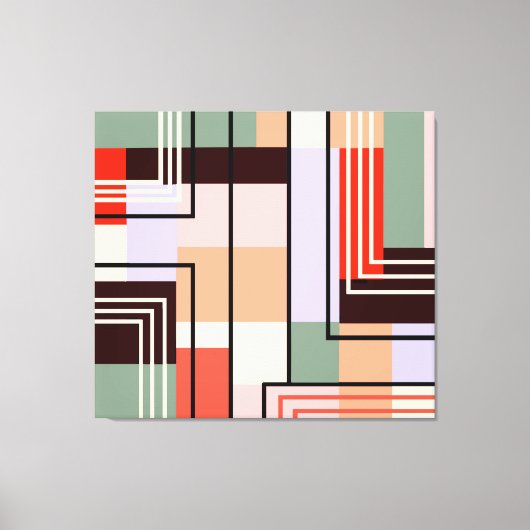 Geometrisch Abstract canvas (Voorkant)