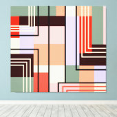 Geometrisch Abstract canvas (Insitu (Houten vloer))