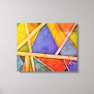 geometrisch abstract canvas afdruk