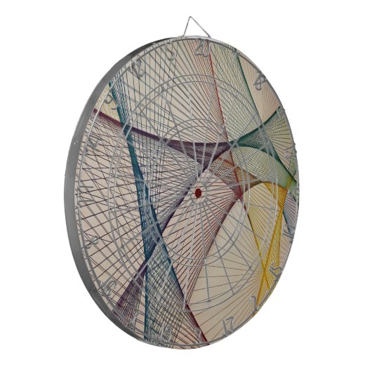 geometrisch Abstract dartbord (Voorkant Links)