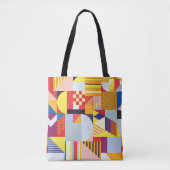 Geometrisch Abstract decoratief patroon Tote Bag (Voorkant)