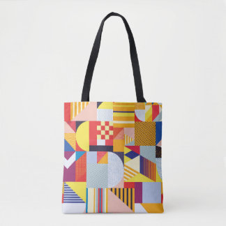 Geometrisch Abstract decoratief patroon Tote Bag