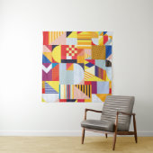 Geometrisch Abstract decoratief patroon Wandkleed (In situ)