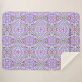 Geometrisch Abstract Diamantpatroon Sherpa Deken (Voorkant (horizontaal))