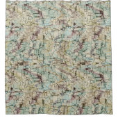 geometrisch abstract douchegordijn (Voorkant)