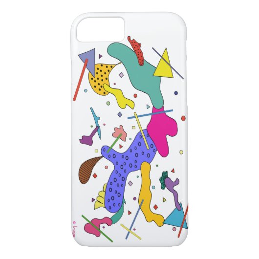 Geometrisch Abstract Expressionisme Kubisme Cool Case-Mate iPhone Case (Achterkant)