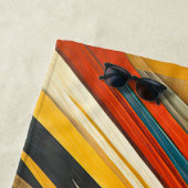 Geometrisch Abstract futurisme Strandlaken (In situ)