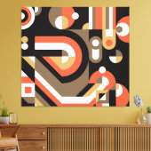 Geometrisch Abstract: Futuristisch kunstwerkontwer Canvas Afdruk (Insitu (Woonkamer))