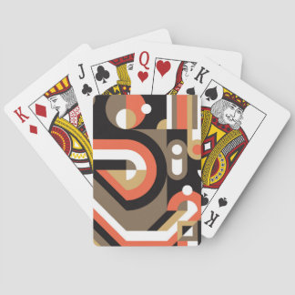 Geometrisch Abstract: Futuristisch kunstwerkontwer Pokerkaarten