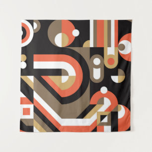 Geometrisch Abstract: Futuristisch kunstwerkontwer Wandkleed