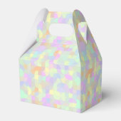 Geometrisch Abstract gedempt pasta Boho Mod Bedankdoosjes (Achterkant)