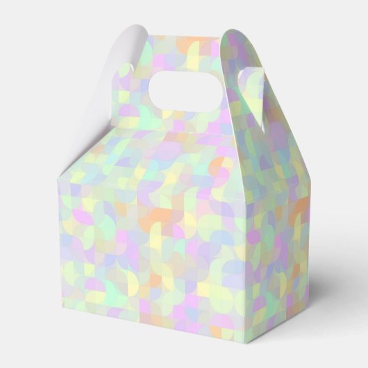 Geometrisch Abstract gedempt pasta Boho Mod Bedankdoosjes (Voorkant Zijde)