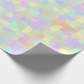 Geometrisch Abstract gedempt pasta Boho Mod Cadeaupapier (Hoek)