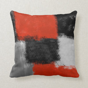 Geometrisch abstract geschilderde decoratieve kuss kussen
