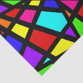 Geometrisch abstract Glas in lood Tissuepapier (Detail)