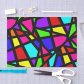 Geometrisch abstract Glas in lood Tissuepapier (Craft)