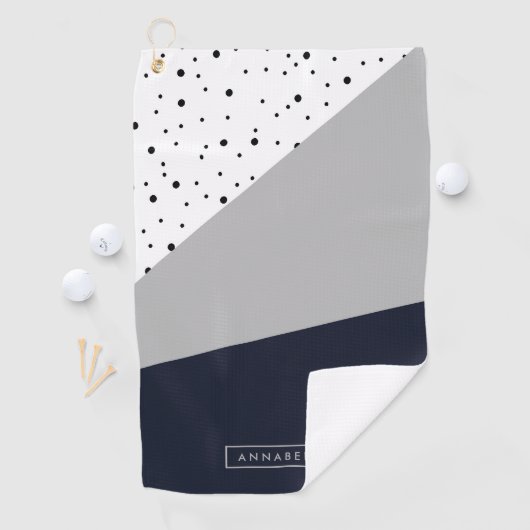 Geometrisch Abstract Golfhanddoek (Insitu)