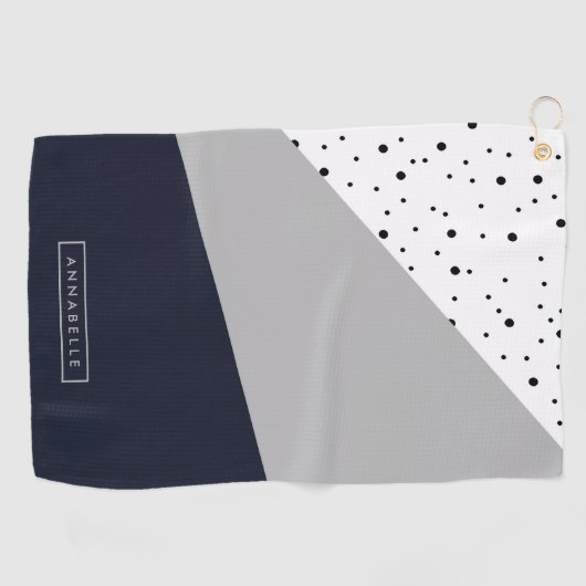 Geometrisch Abstract Golfhanddoek (Horizontaal)