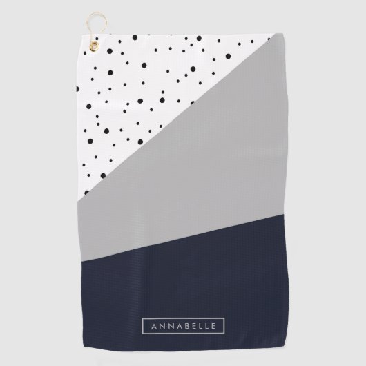 Geometrisch Abstract Golfhanddoek (Voorkant)