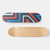 Geometrisch Abstract graffiti-patroon Persoonlijk Skateboard (Horizontaal)