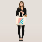 geometrisch, abstract grote tote bag (Voorkant (model))