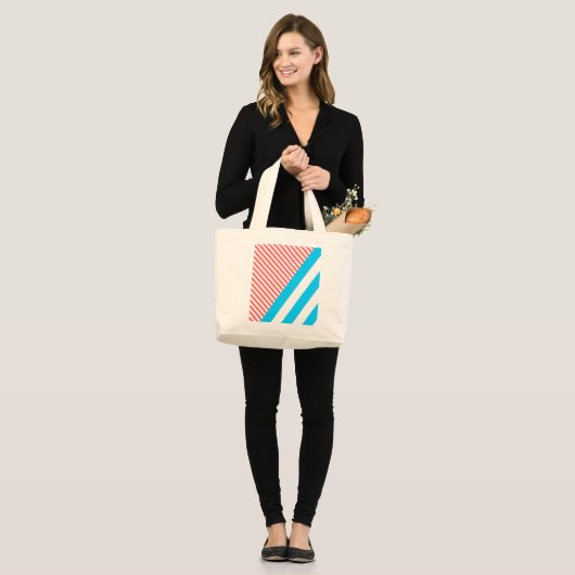 geometrisch, abstract grote tote bag (Voorkant (model))