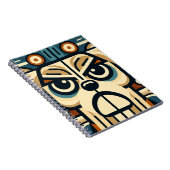 Geometrisch Abstract hondengezicht Notitieboek (Rechterzijde)