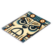 Geometrisch Abstract hondengezicht Notitieboek (Linkerzijde)